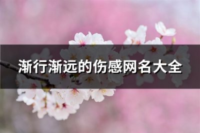 ​渐行渐远的伤感网名大全(精选404个)