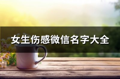 ​女生伤感微信名字大全(376个)
