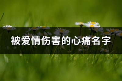 ​被爱情伤害的心痛名字(优选224个)
