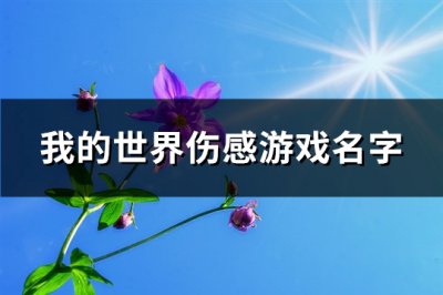 ​我的世界伤感游戏名字(共186个)