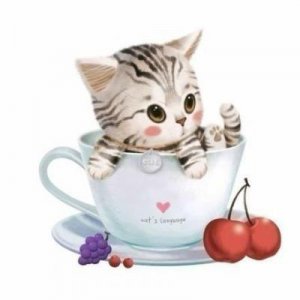 ​呆萌猫咪图片卡通头像 可爱小猫动漫最萌头像