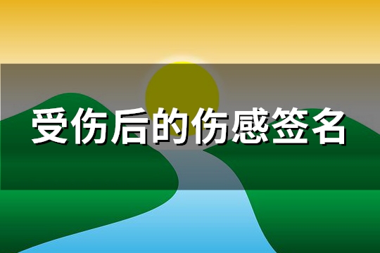 受伤后的伤感签名(174句)