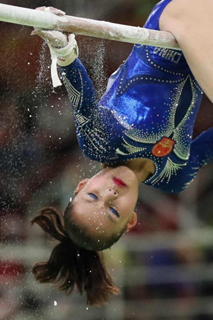 体操——高低杠决赛：商春松获第五