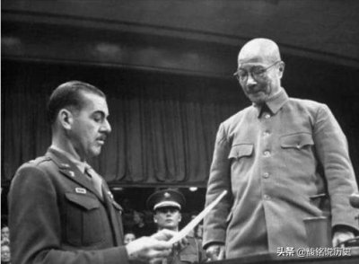 ​东条英机绞刑全过程，挣扎了十二分钟，满脸是泪水