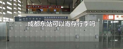 ​成都东站能寄存行李吗 成都东站可不可以寄存行李