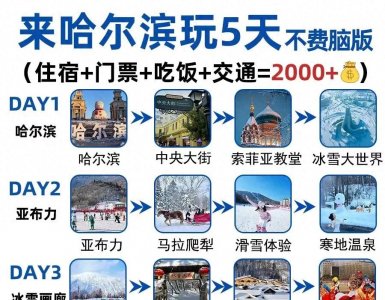 ​哈尔滨旅游保姆级攻略，不走弯路，不用动脑子直接跟着走就可以！