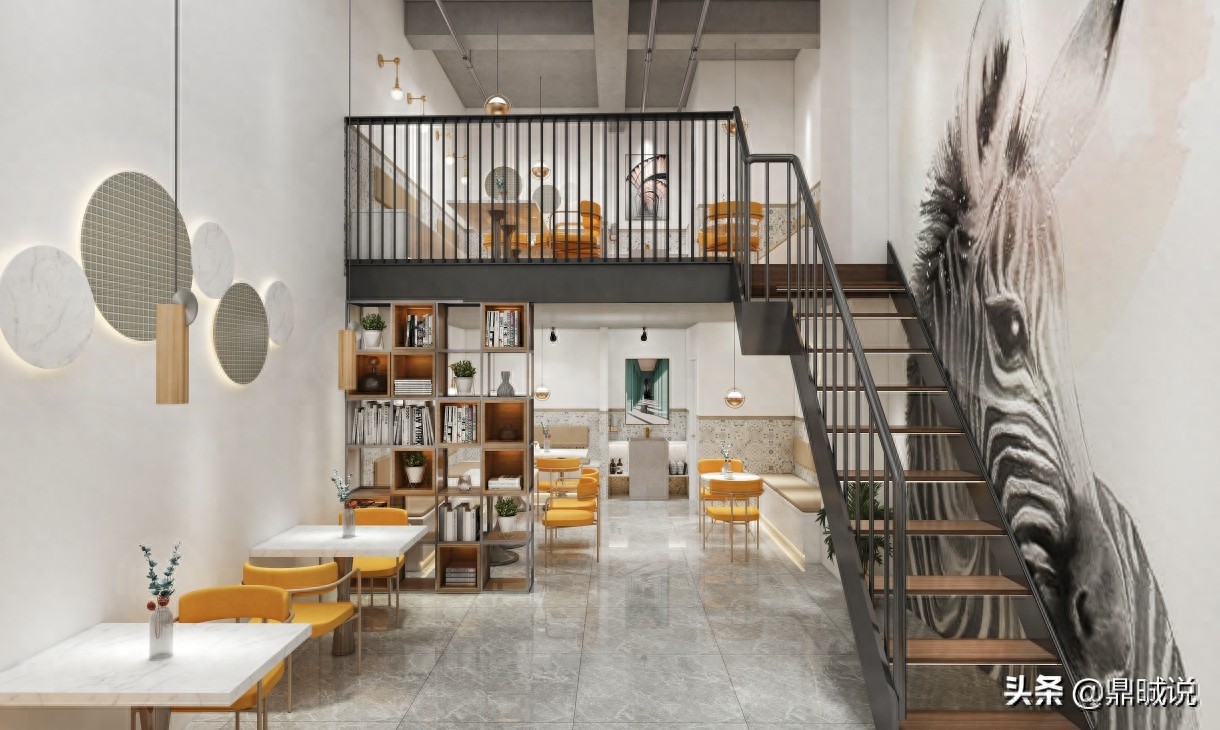 甜美温馨甜品店铺装修设计效果图 明快色调充满活力